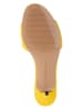 Tommy Hilfiger Shoes Leder-Pantoletten in Gelb