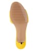 Tommy Hilfiger Skórzane klapki w kolorze żółtym