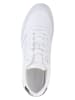 Tommy Hilfiger Shoes Leder-Sneakers in Weiß/ Schwarz