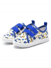 First Step Sneakers "Velcro" wit/blauw