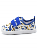 First Step Sneakersy "Velcro" w kolorze biało-niebieskim