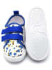 First Step Sneakers "Velcro" wit/blauw