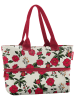 Reisenthel Shopper "e1" crème/rood  - (B)50 x (H)26,5 x (D)16,5 cm