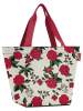 Reisenthel Shopper "M" in Creme/ Rot - (B)51 x (H)30,5 x (T)26 cm