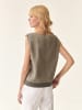 TATUUM Lniany top w kolorze khaki