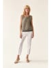 TATUUM Lniany top w kolorze khaki