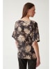 TATUUM Bluse in Schwarz/ Beige