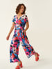 TATUUM Jumpsuit in Schwarz/ Blau/ Pink