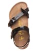 Birkenstock Leren sandalen "Taormina" zwart