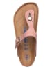 Birkenstock Leren teenslippers "Gizeh" lichtroze