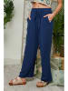 Le Monde du Lin Linnen broek donkerblauw
