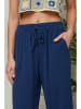 Le Monde du Lin Leinen-Hose in Dunkelblau