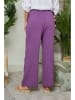 Le Monde du Lin Lniane spodnie w kolorze fioletowym