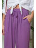 Lin Passion Lniane spodnie w kolorze fioletowym