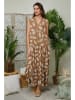 Lin Passion Leinen-Kleid in Hellbraun