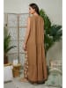 Lin Passion Leinen-Kleid in Hellbraun