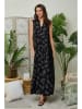 Lin Passion Leinen-Kleid in Schwarz