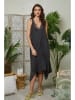 Lin Passion Leinen-Kleid in Anthrazit