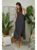 Lin Passion Leinen-Kleid in Anthrazit