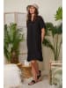 Lin Passion Leinen-Kleid in Schwarz