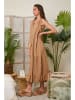 Lin Passion Kleid in Hellbraun