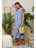 Lin Passion Leinen-Kleid in Hellblau