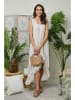 Le Monde du Lin Leinen-Kleid in Creme