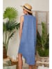 Lin Passion Leinen-Kleid in Blau