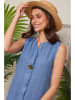 Lin Passion Leinen-Kleid in Blau