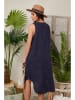 Lin Passion Linnen jurk donkerblauw