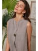 Lin Passion Leinen-Kleid in Hellbraun