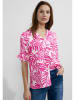 Cecil Linnen blouse roze/wit
