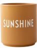 Design Letters Beker "Sunshine" oranje - 250 ml