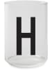 Design Letters Glas transparant/zwart - 350 ml