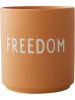 Design Letters Beker "Freedom" oranje - 250 ml