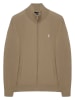 Polo Club Cardigan in Hellbraun