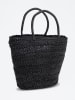 ATELIER ENAI Shopper bag "Plage" w kolorze czarnym - 48 x 28 x 15 cm