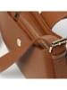maison héritage PARIS Leder-Schultertasche "Maki" in Hellbraun - (B)28 x (H)15 x (T)6 cm