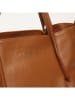 maison héritage PARIS Leder-Schultertasche "Myriam" in Hellbraun - (B)35 x (H)30 x (T)13 cm