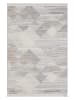 ABERTO DESIGN Kurzflor-Teppich "Bastia" in Hellgrau/ Creme