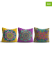 ABERTO DESIGN 3er-Set: Kissen in Bunt
