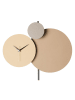 ABERTO DESIGN Wanduhr "Pavimento" in Beige/ Creme - Ø 48 cm