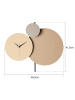 ABERTO DESIGN Wanduhr "Pavimento" in Beige/ Creme - Ø 48 cm