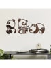 ABERTO DESIGN 3er-Set: Wanddekore "Rusty Panda"