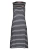 Derbe Kleid in Dunkelblau/ Weiß