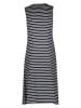Derbe Kleid in Dunkelblau/ Weiß