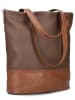 Zwei Schultertasche "J145" in Braun/ Hellbraun - (B)37 x (H)36 x (T)15 cm