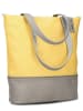 Zwei Schoudertas "J145" grijs/geel - (B)37 x (H)36 x (D)15 cm