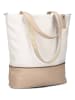 Zwei Schoudertas "J145" wit/beige - (B)37 x (H)36 x (D)15 cm