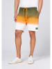 Chiemsee Sweatshorts "Adour" in Khaki/ Orange/ Weiß